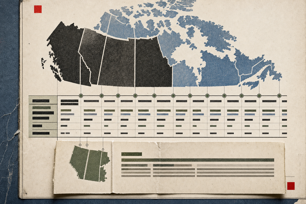 A Canadian firearms collection timeline with Alberta and Saskatchewan pushed into a footnote.