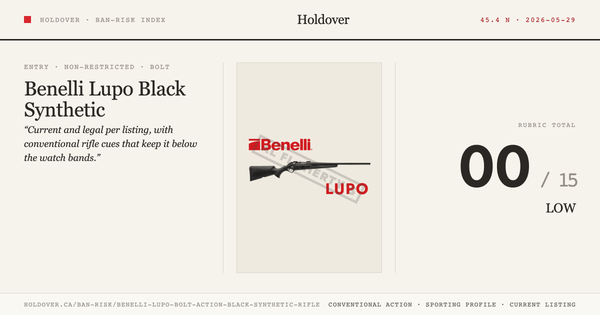 Benelli Lupo Bolt Action Black Synthetic Rifle