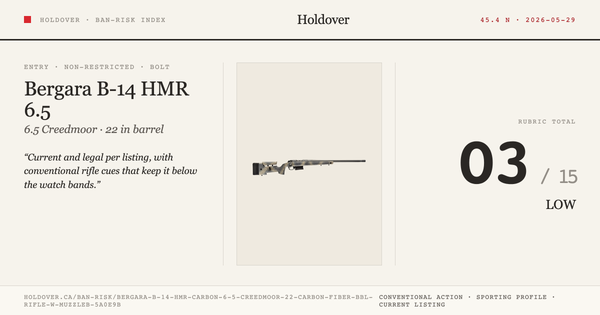 Bergara B-14 HMR Carbon 6.5 Creedmoor 22″ Carbon Fiber Bbl Rifle W/ Muzzlebrake – B14s382cf
