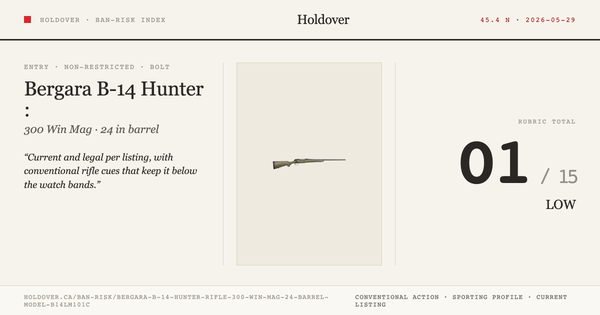 Bergara B-14 Hunter Rifle: 300 WIN MAG, 24" Barrel, Model B14lm101c