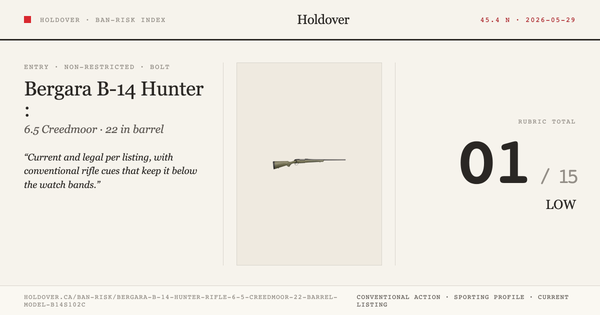 Bergara B-14 Hunter Rifle: 6.5 Creedmoor, 22" Barrel, Model B14s102c