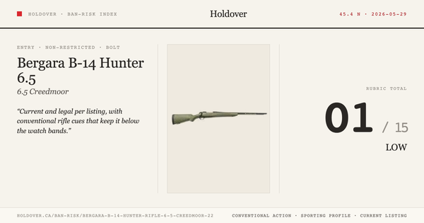Bergara B-14 Hunter Rifle 6.5 Creedmoor 22″