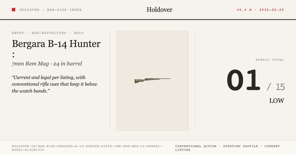 Bergara B-14 Hunter Rifle: 7mm REM MAG, 24" Barrel, Model B14lm102c