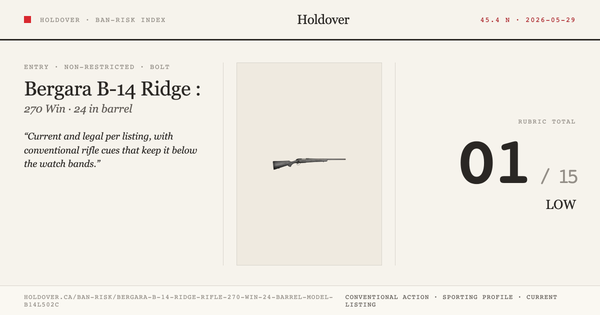 Bergara B-14 Ridge Rifle: 270 WIN, 24" Barrel, Model B14l502c
