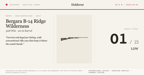 Bergara B-14 Ridge Wilderness 308 WIN 20″ Rifle Omni Muzzle Brake – B14s521