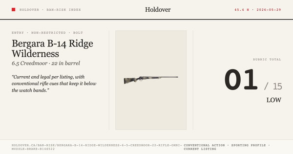 Bergara B-14 Ridge Wilderness 6.5 Creedmoor 22″ Rifle Omni Muzzle Brake – B14s522