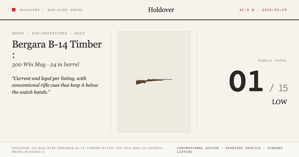 Bergara B-14 Timber Rifle: 300 WIN MAG, 24" Barrel, Model B14lm001c