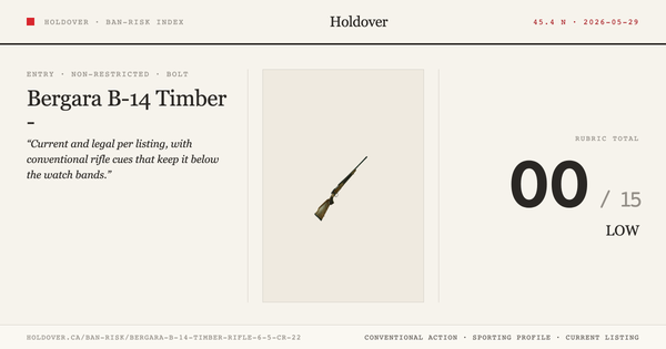 Bergara B-14 Timber Rifle - 6.5 Cr 22"