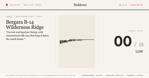 Bergara B-14 Wilderness Ridge Rifle .300 Wm