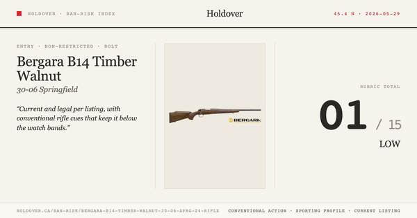 Bergara B14 Timber Walnut 30-06 Sprg 24'' Rifle