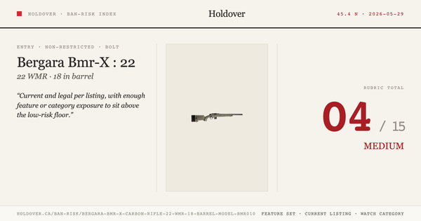 Bergara Bmr-X Carbon Rifle: 22 WMR, 18" Barrel, Model Bmr010