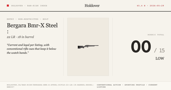 Bergara Bmr-X Steel Rifle: 22 LR, 18" Barrel, Model Bmr007