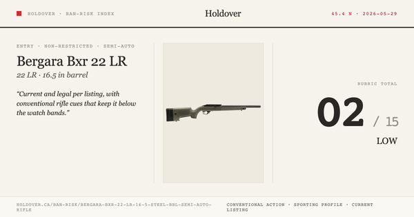Bergara Bxr 22 LR 16.5″ Steel Bbl Semi-Auto Rifle
