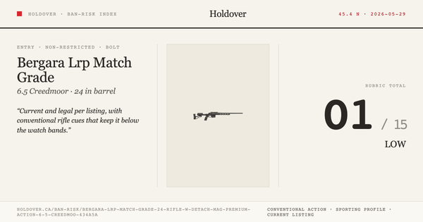 Bergara Lrp Match Grade 24" Rifle W/Detach MAG, Premium Action: 6.5 Creedmoor/.308/ Etc.