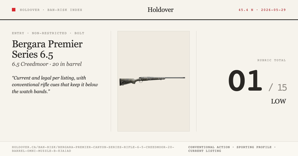 Bergara Premier Canyon Series Rifle 6.5 Creedmoor, 20" Barrel, Omni Muzzle Brake, Swamper Rogue Camo Stock