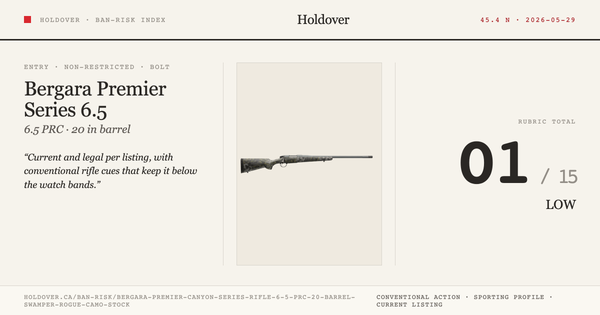 Bergara Premier Canyon Series Rifle 6.5 PRC, 20" Barrel, Swamper Rogue Camo Stock
