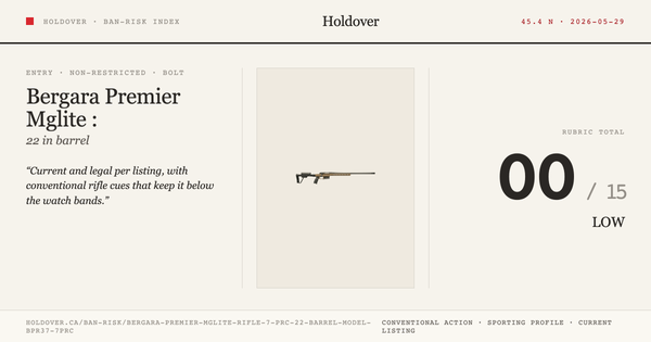 Bergara Premier Mglite Rifle: 7 PRC, 22" Barrel, Model Bpr37-7prc