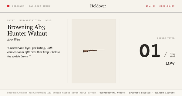 Browning Ab3 Hunter Walnut Stock Rifle - 270win