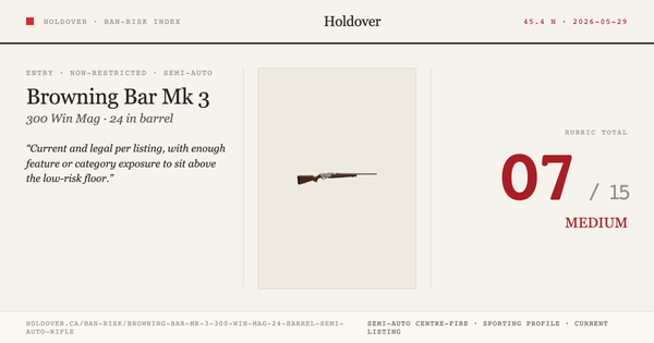 Browning Bar Mk 3 .300 WIN MAG 24" Barrel Semi Auto Rifle