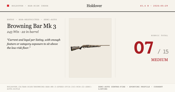 Browning Bar Mk 3 Speed Ovix 243 WIN 22” Semi-Auto Rifle