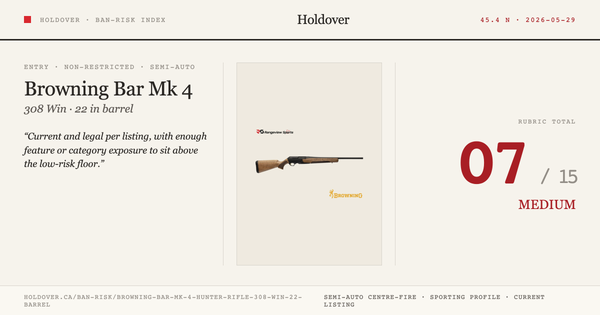Browning Bar Mk 4 Hunter Rifle, 308 WIN 22” Barrel