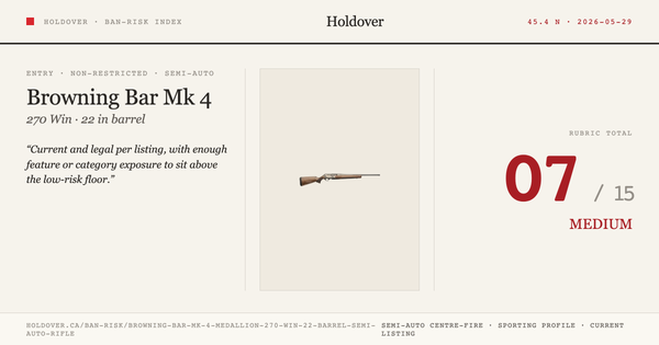 Browning Bar Mk 4 Medallion .270 WIN 22" Barrel Semi Auto Rifle