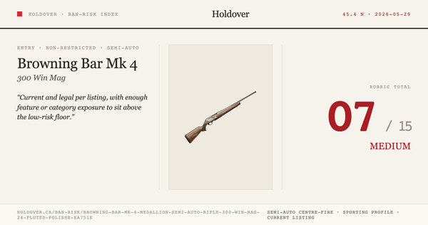 Browning Bar Mk 4 Medallion Semi-Auto Rifle - 300 WIN MAG, 24", Fluted Polished Blued Barrel, Nickel Finish Receiver With High-Relief Engraving, Oil Finish Grade Iii Walnut Stock, 3rds.