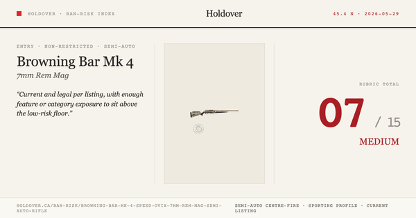 Browning Bar Mk 4 Speed Ovix 7mm REM MAG Semi-Auto Rifle