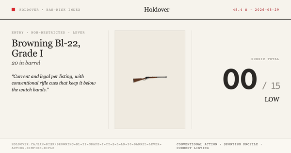 Browning Bl-22, Grade I .22 S/L/LR 20" Barrel Lever Action Rimfire Rifle