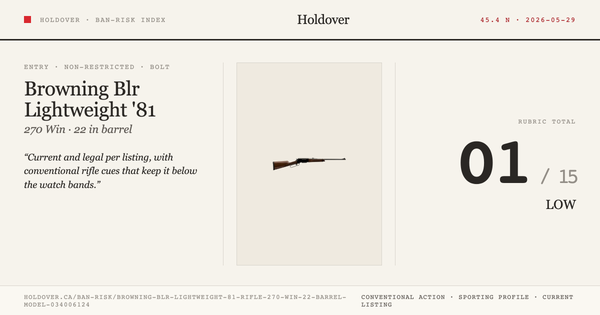 Browning Blr Lightweight '81 Rifle: 270 WIN, 22" Barrel, Model 034006124