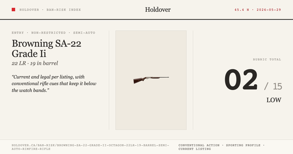 Browning SA-22 Grade Ii Octagon .22lr 19" Barrel Semi Auto Rimfire Rifle