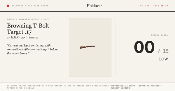 Browning T-Bolt Target .17 HMR 20" Barrel Bolt Rimfire Rifle Action Rifle - Suppressor Ready