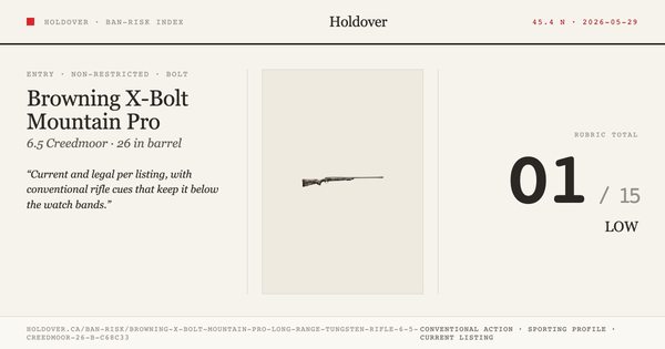 Browning X-Bolt Mountain Pro Long Range Tungsten Rifle: 6.5 Creedmoor, 26" Barrel, Model 035541282