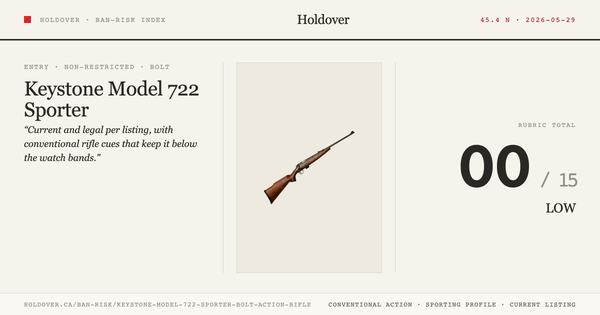 Keystone Model 722 Sporter Bolt-Action Rifle