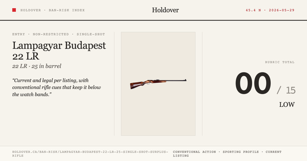 Lampagyar Budapest 22 LR 25″ Single Shot Surplus Rifle