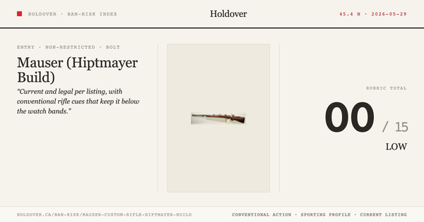 Mauser Custom Rifle (Hiptmayer Build)