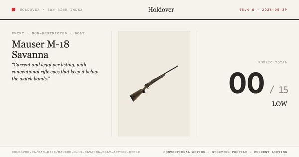 Mauser M-18 Savanna Bolt-Action Rifle