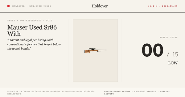Mauser Used Sr86 Rifle With Zeiss 1.5-6x42 Riflescope