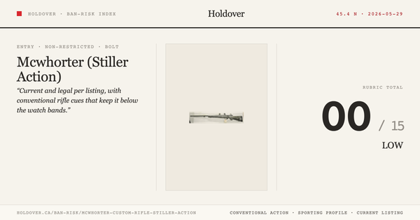 Mcwhorter Custom Rifle (Stiller Action)
