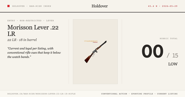 Morisson Lever .22 LR 18" Rifle
