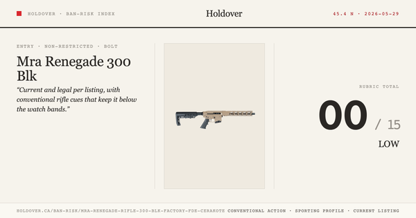 Mra Renegade Rifle 300 Blk Factory FDE Cerakote