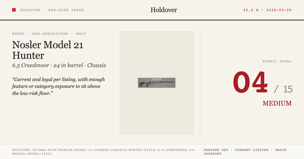 Nosler Model 21 Carbon Chassis Hunter Rifle: 6.5 Creedmoor, 24" Barrel, Model 43221