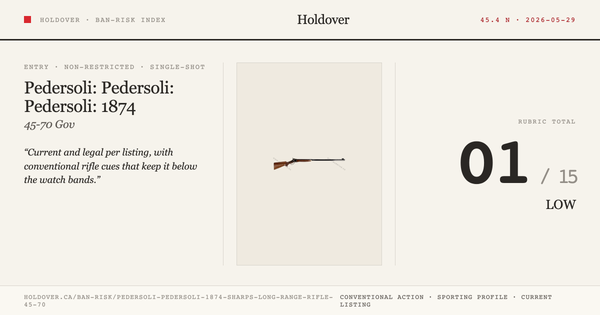 Pedersoli: Pedersoli: 1874 Sharps Long Range Rifle (.45-70)