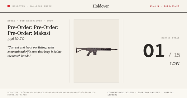 Pre-Order: Pre-Order: Makasi Mk-15 5.56 NATO Sporting Rifle