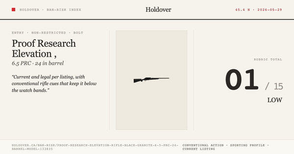 Proof Research Elevation Rifle, Black Granite: 6.5 PRC, 24" Barrel, Model 133835