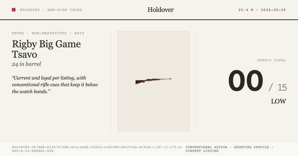 Rigby Big Game Tsavo Limited Edition Rifle (#1 Of 12): 375 H&H, 24" Barrel, Ser