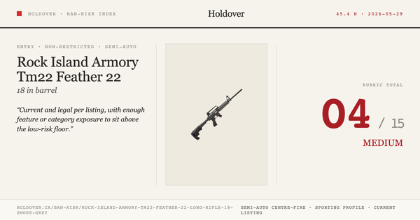 Rock Island Armory Tm22 Feather 22 Long Rifle 18″ Smoke Grey,