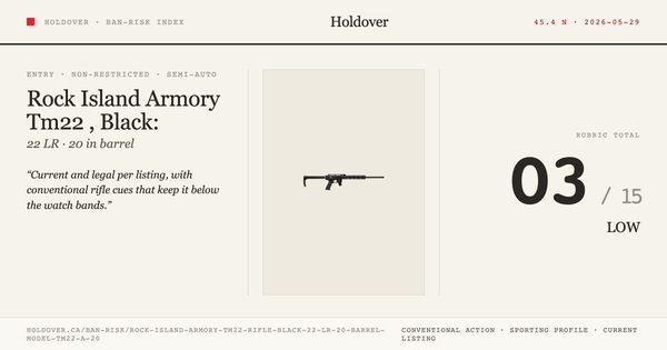 Rock Island Armory Tm22 Rifle, Black: 22 LR, 20" Barrel, Model Tm22-A-20