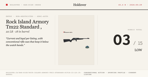 Rock Island Armory Tm22 Standard Rifle, 22 LR 18” Barrel