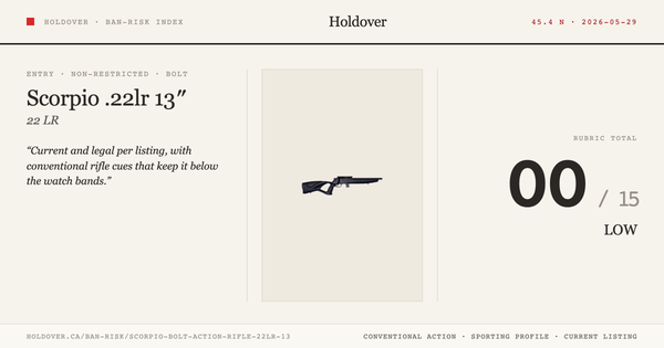 Scorpio Bolt Action Rifle .22lr 13″